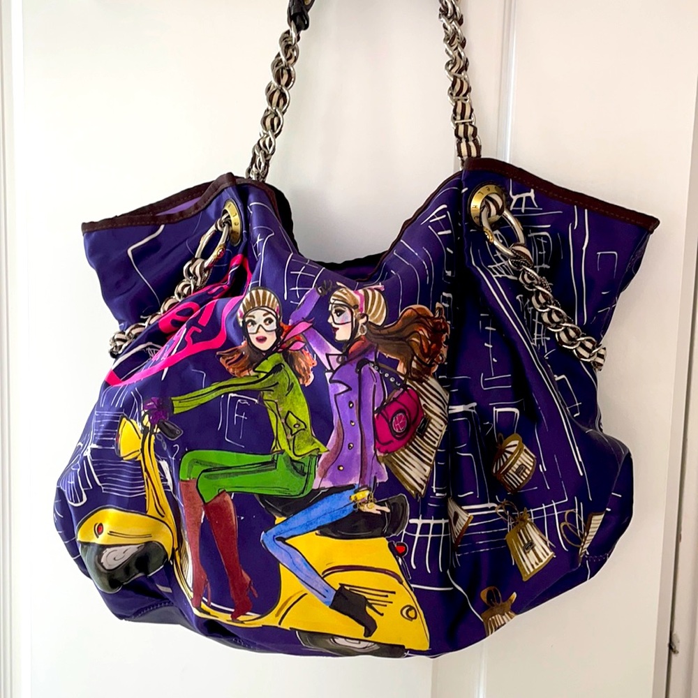 Henri Bendel satin tote